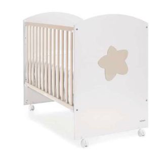 Cuna trama blanca con estrella