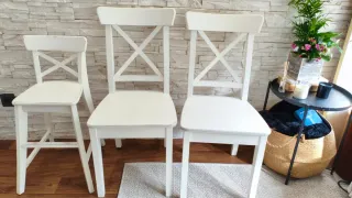 Sillas de comedor Ikea blancas
