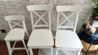 Sillas de comedor Ikea blancas