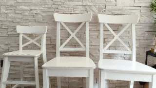 Sillas de comedor Ikea blancas