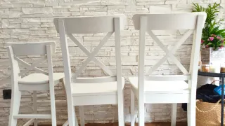 Sillas de comedor Ikea blancas