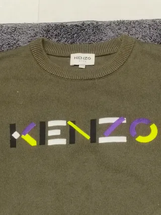 Maglione Kenzo verde multicolor