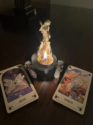 Caja Almacenamiento Tarot y Herramientas Mágicas