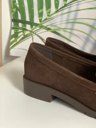 Mocasines terciopelo. Número 38