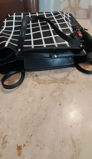 Borsetta Calvin Klein monogram beige/marrone