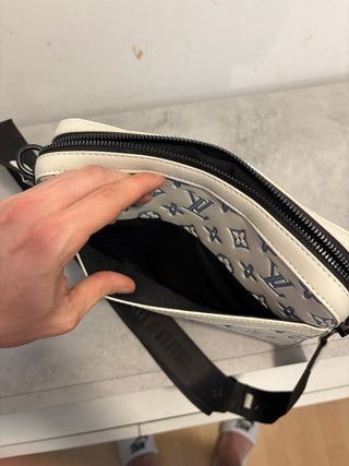 Riñonera Louis Vuitton Monogram Azul/Blanco