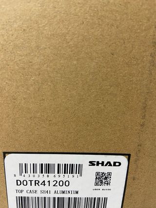 : Top Case SHAD TR41 Terra Aluminio