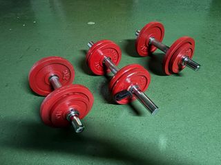 Mancuernas rojas (Set de 3)