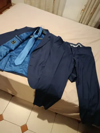 Traje de chaqueta azul