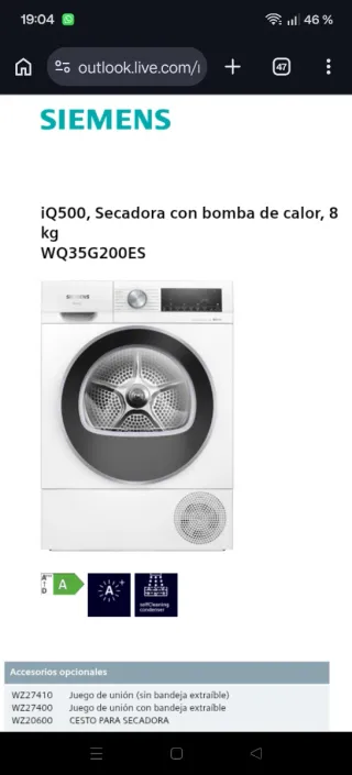 Secadora Siemens iQ500