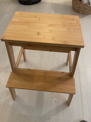 Taburete Escalera IKEA Bambú