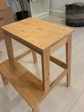 Taburete Escalera IKEA Bambú