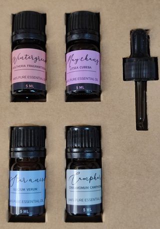 12 aceites esenciales variados (en su caja)