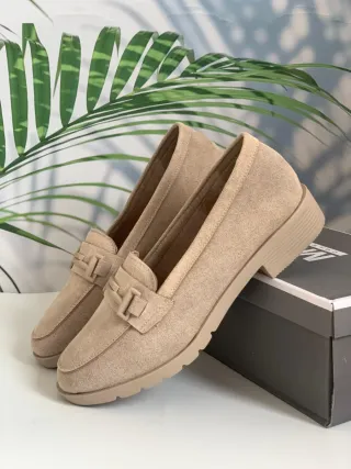 Mocasines terciopelo. Número 39