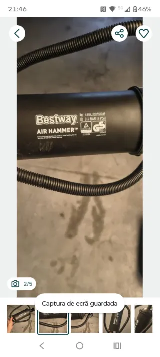Bomba de ar manual Bestway Air Hammer