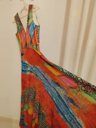 Vestido ceremonia primavera estampado