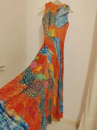 Vestido ceremonia primavera estampado