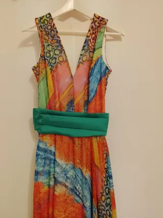 Vestido ceremonia primavera estampado