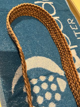 Cinturón Gerard Darel trenzado hebilla dorada