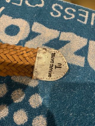 Cinturón Gerard Darel trenzado hebilla dorada