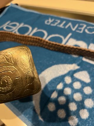 Cinturón Gerard Darel trenzado hebilla dorada