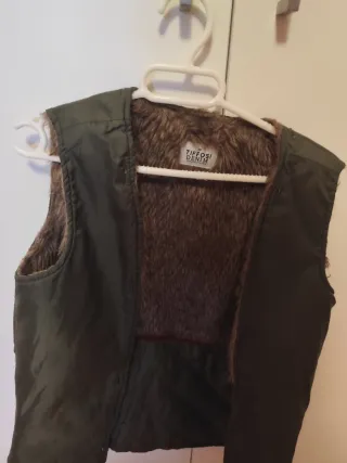 Parka niña Tiffosi verde con capucha 10 años aprox