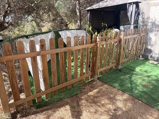 Valla de madera para jardín