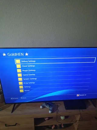 PlayStation 4 Slim con mando y disco con jailbreak