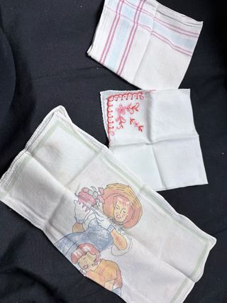 Lote de 3 pañuelos vintage