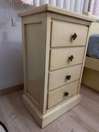 Cama nido 90 + mesita + estantería