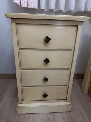 Cama nido 90 + mesita + estantería