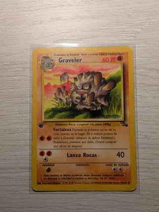Carta Pokémon Graveler Primera Edición
