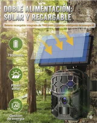 Cámara Solar 8K 60MP WiFi. PRECINTADA