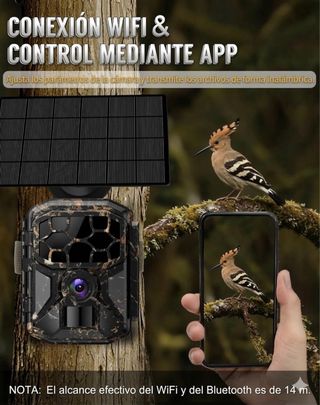 Cámara Solar 8K 60MP WiFi. PRECINTADA