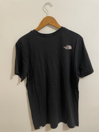Camiseta The North Face Negra Logo Doble Talla L
