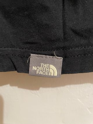Camiseta The North Face Negra Logo Doble Talla L