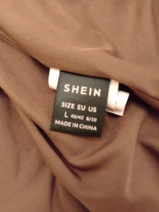 Vestido halter marrón