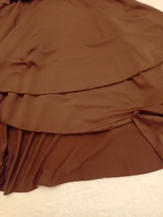 Vestido halter marrón