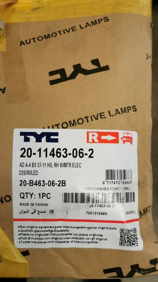 Faro Derecho Audi A4 B8 2007-2011