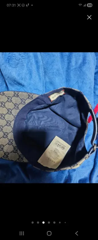 Gorra Gucci Beige GG Monogram