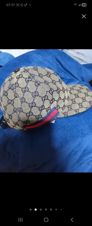 Gorra Gucci Beige GG Monogram