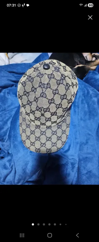 Gorra Gucci Beige GG Monogram