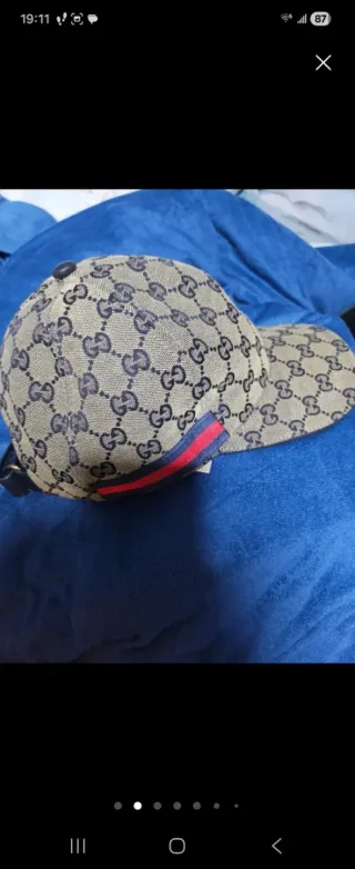 Gorra Gucci Beige GG Monogram