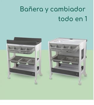 Cambiador bañera bebé 2 en 1
