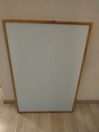 Pizarra blanca marco madera