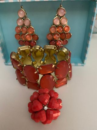 Conjunto Pendientes, Pulsera y Anillo