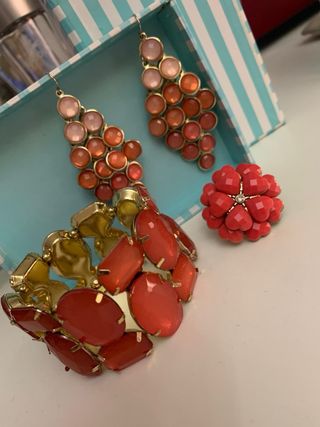 Conjunto Pendientes, Pulsera y Anillo