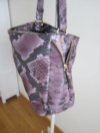 Bolso Tosca Blu Piel Serpiente Morado