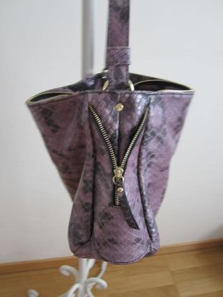 Bolso Tosca Blu Piel Serpiente Morado