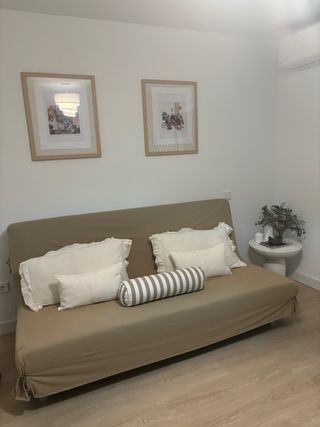 Sofá Cama Ikea 1.40x2.00 con Funda Beige